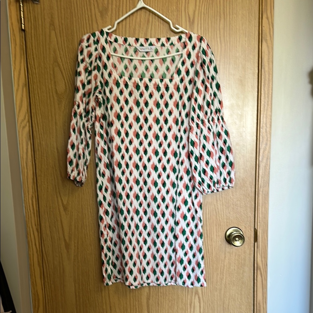 Multicolor Geometric Pattern Dress - Picture 1 of 7